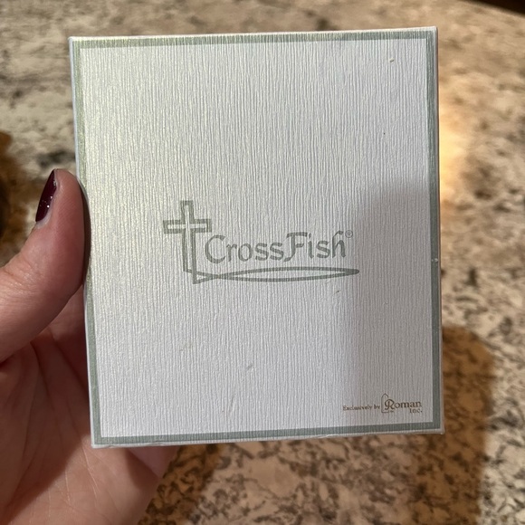 Cross Fish Silver earrings - Picture 6 of 7